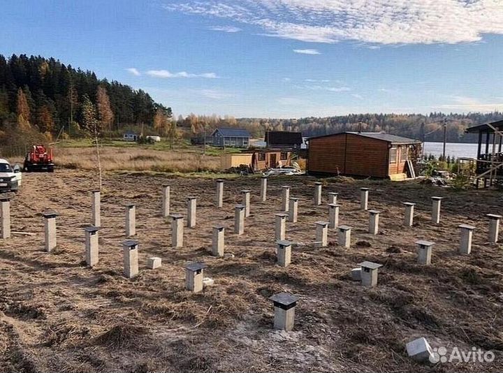 Железобетонные сваи для фундамента