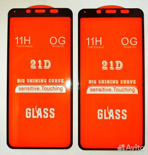 Комплект стекла(2шт) для Xiaomi Redmi 6 / 6A (7A)