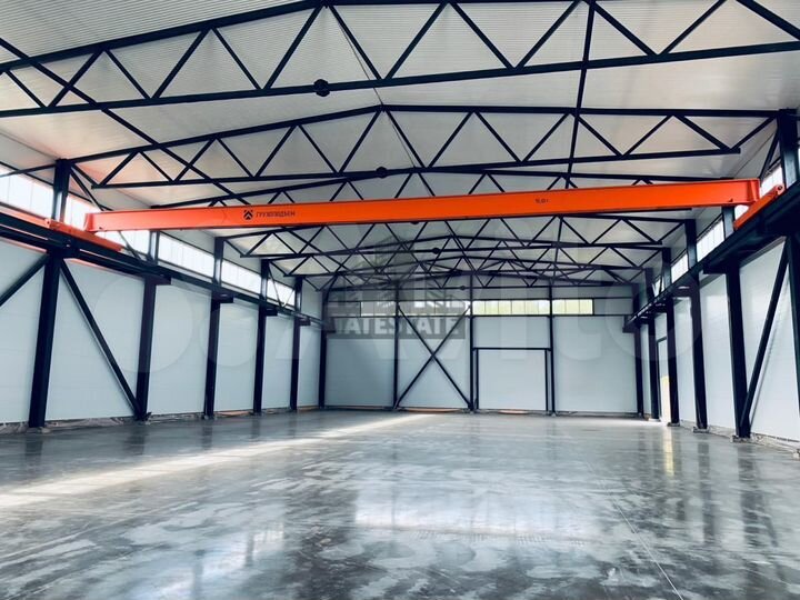Пол склад -производство 1500 квм с кран