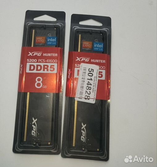 Оперативная память adata XPG Hunter ddr5 2x8 гб