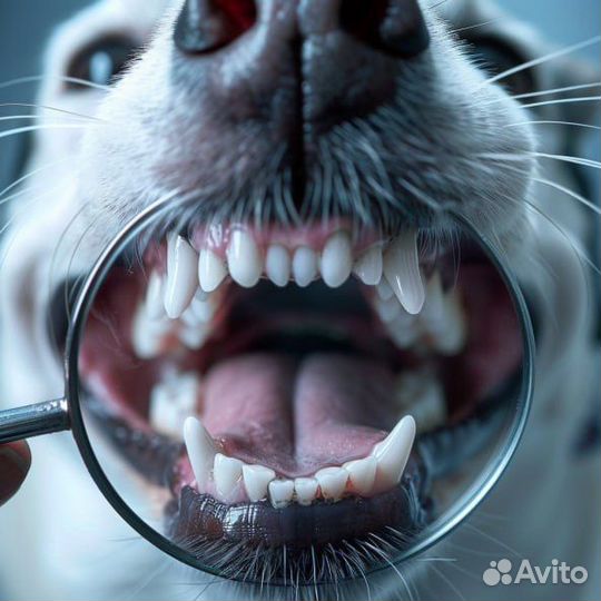 УЗ чистка зубов собакам без наркоза