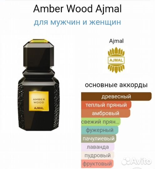 Духи Amber Wood
