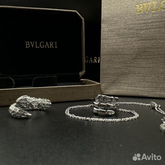 Bvlgari кольцо + кулон