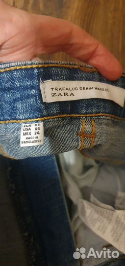 Джинсовая юбка zara новая