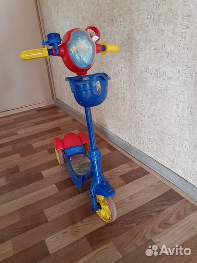 Самокат детский, трехколесный