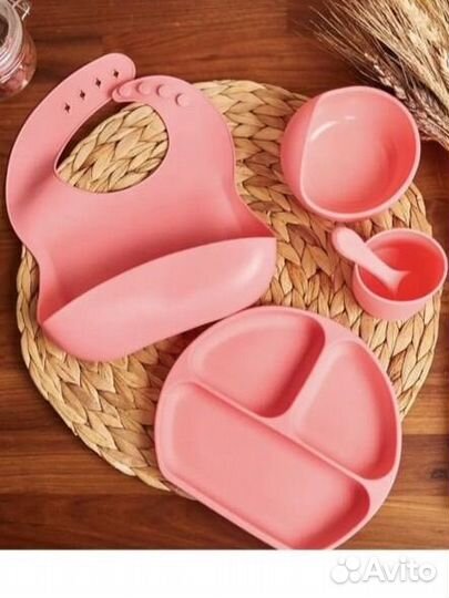 Силиконовая детская посуда