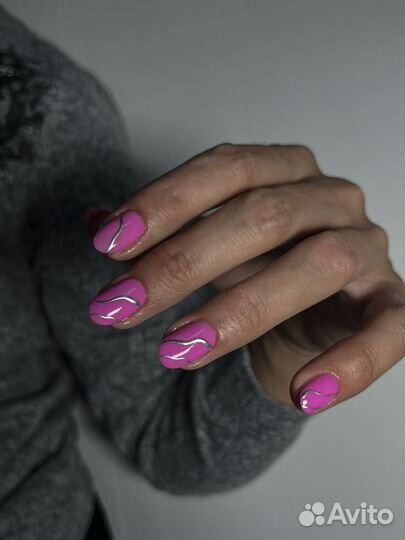 Маникюр наращивание