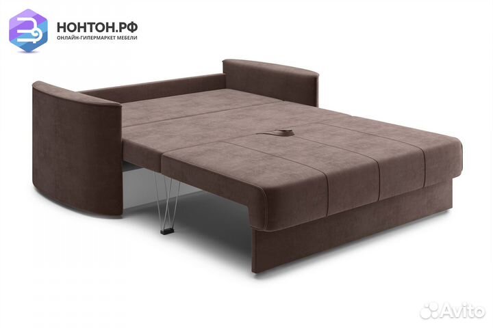 Диван еврокнижка Колибри коричневый