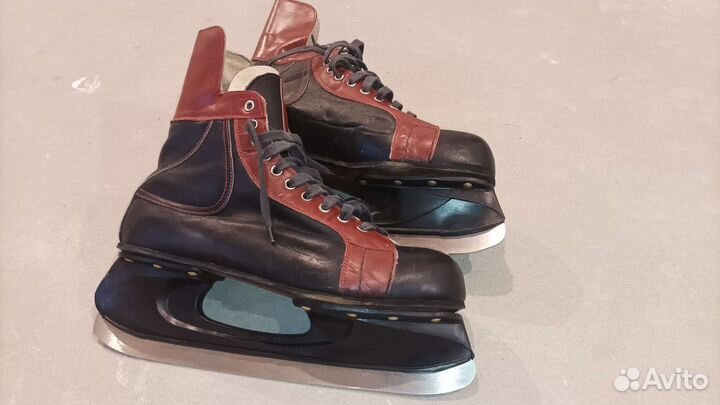 Коньки СССР кожаные
