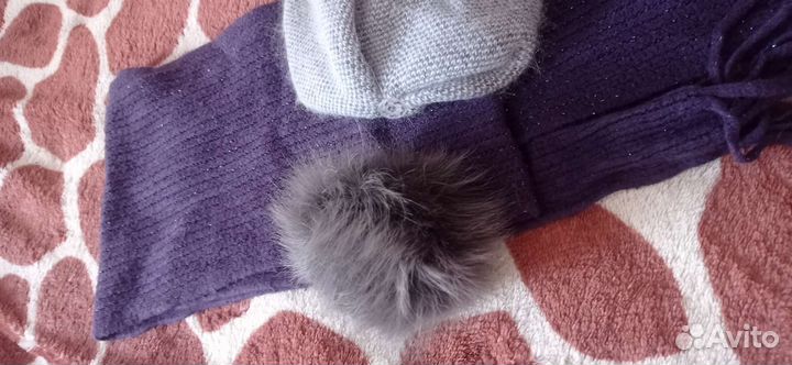 Шапка детская для девочки зимняя