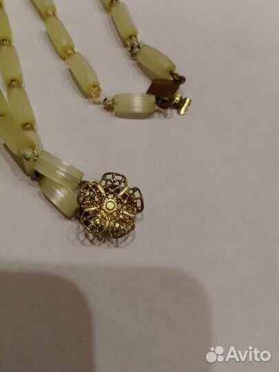 Винтажные сатиновые бусы