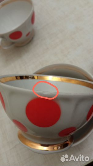 Чайный сервиз СССР 12 предметов