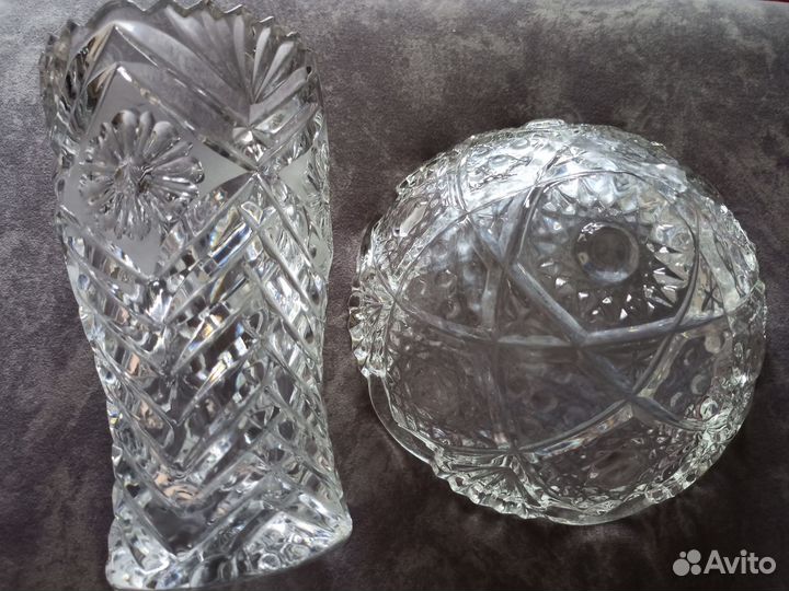 Ваза хрустальная, салатник