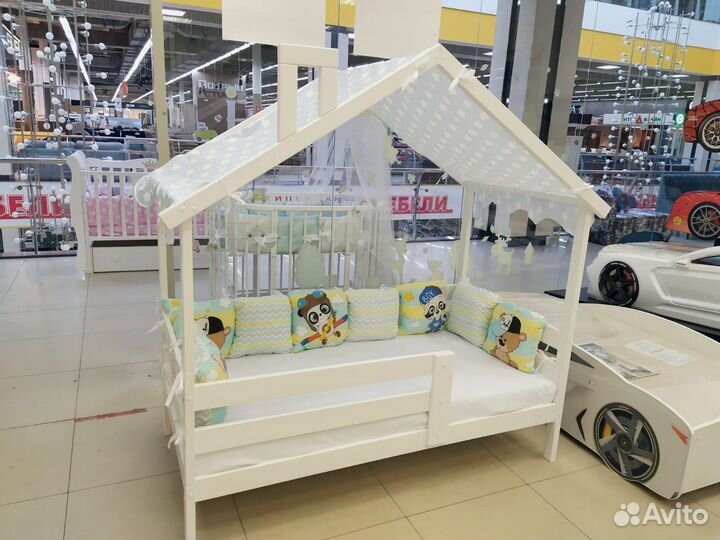 Кровать-Домик 160*80 из массива сосны