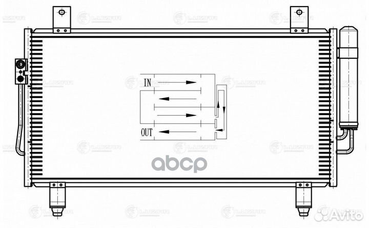 Радиатор кондиц. для а/м Mitsubishi Outlander