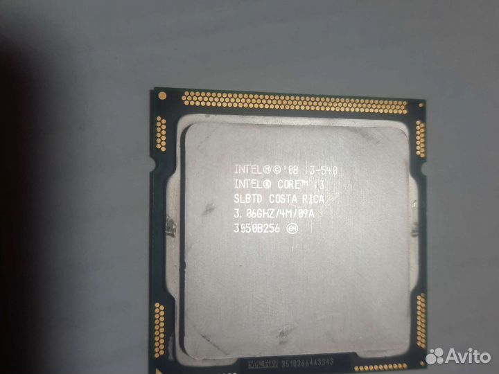 Процессор intel core i3 540