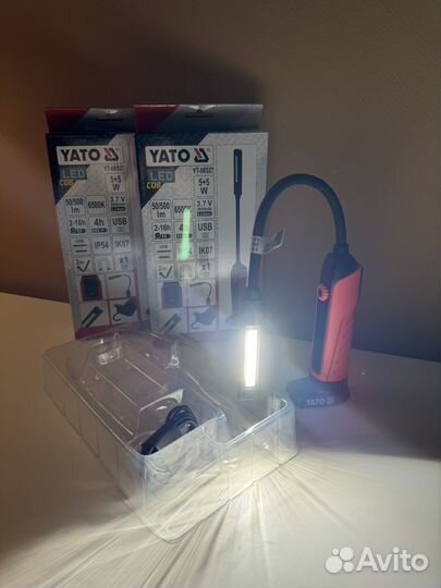 Беспроводная лампа yato COB 500лм, YT-08527