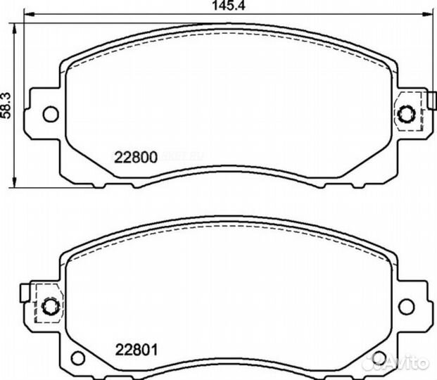 Nisshinbo NP7017 Колодки тормозные дисковые перед