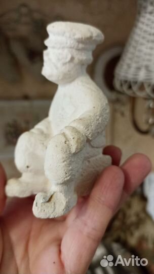 Гипсовая статуэтка Дед Щукарь СССР