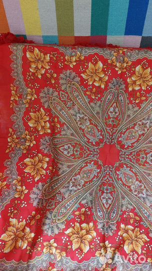 Павловопосадский платок шерсть 125