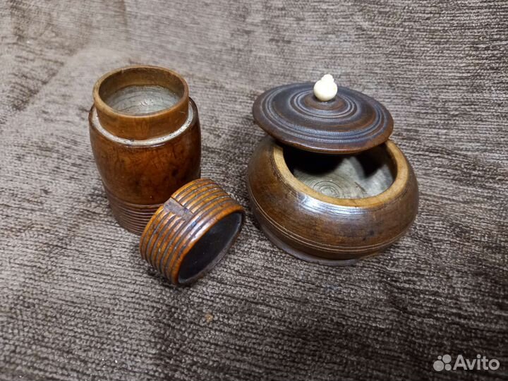 Старинные шкатулка, игольница. дерево, Россия 19 в