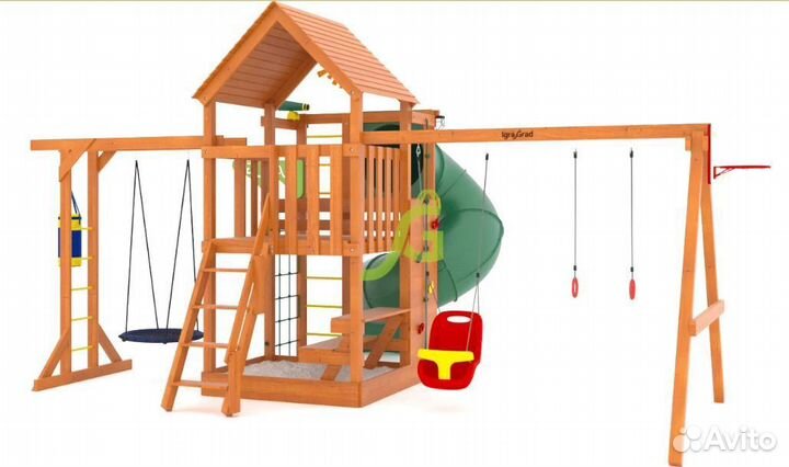 Детская игровой комплекс Крафт Pro 4 с трубой