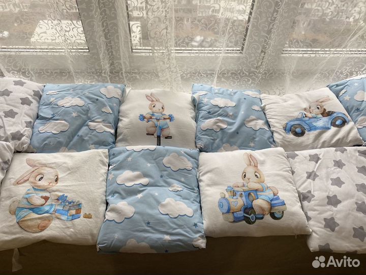 Бортики на детскую кроватку