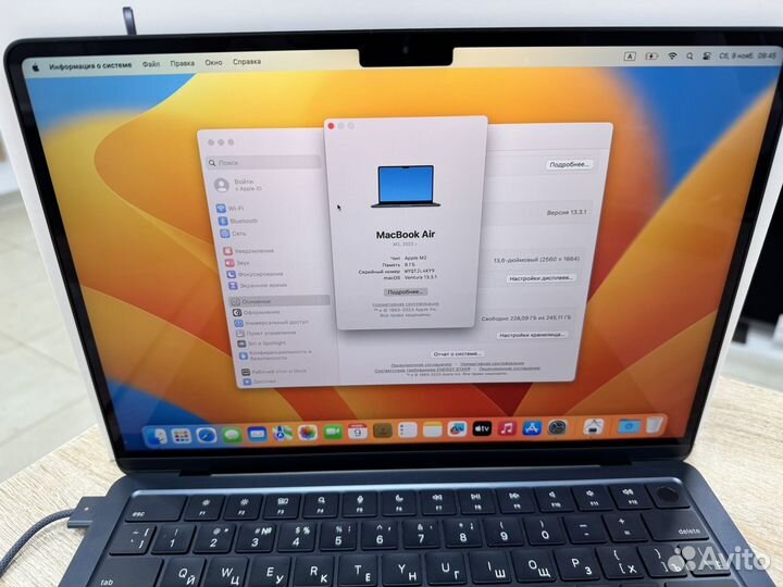 Apple macbook air 13 2022 m2