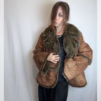 Винтажная дубленка в стиле Ann Demeulemeester