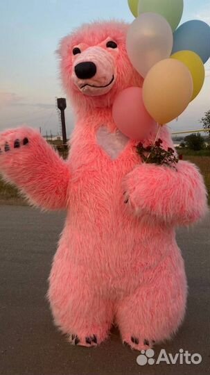 Поздравление белым мишкой чебурашкой