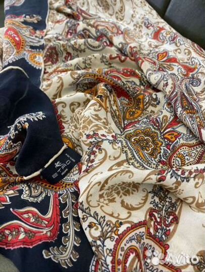Платки 90см,etro hermes шелк оригинал италия