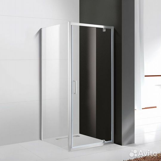 Душевой уголок Cezares Molveno 90x80 molveno-AH-1-90/80-C-Cr-IV профиль Хром стекло прозрачное