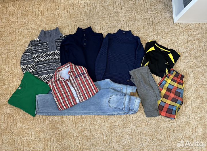 Детские вещи пакетом для мальчика 134-140