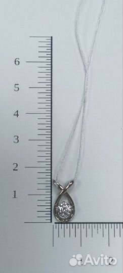 Подвеска с синтетическим камнем Золото