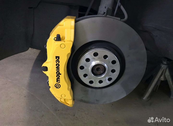 Свап тормозов brembo 17z 6 pot 340х30 Golf 4