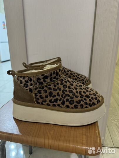 Угги женские леопардовые