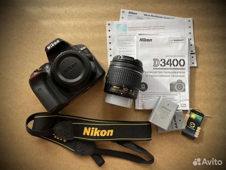 Nikon D3400 Kit 18-55mm комплект