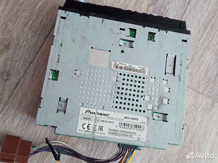 Магнитола pioneer mvh 280fd