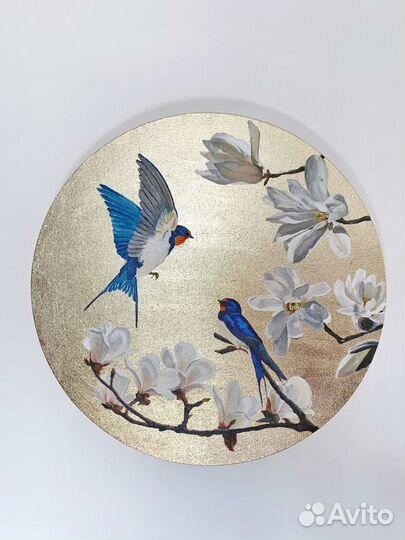 Картина «Ласточки», масло