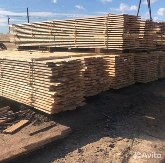 Доска обрезная ест. влаж. 50х100х6,0 3-4 сорт