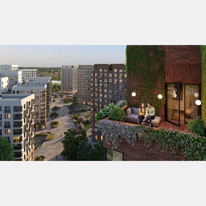 2-к. квартира, 42,8 м², 4/12 эт.