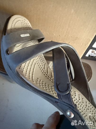 Crocs шлепки на каблучке