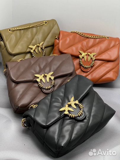 Сумка pinko puff пинко большая натуральная кожа