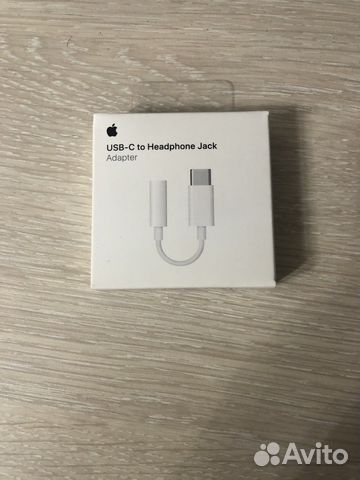 Переходник apple с USB-C на jack для наушников