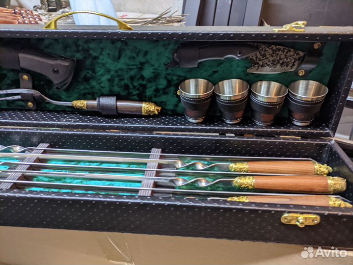 Подарочный набор шампура Ковка и Звери