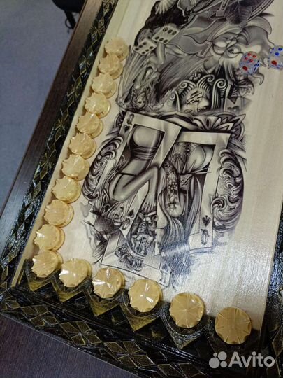 Нарды Лихие ручной работы