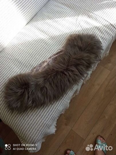 Меховой воротник новый