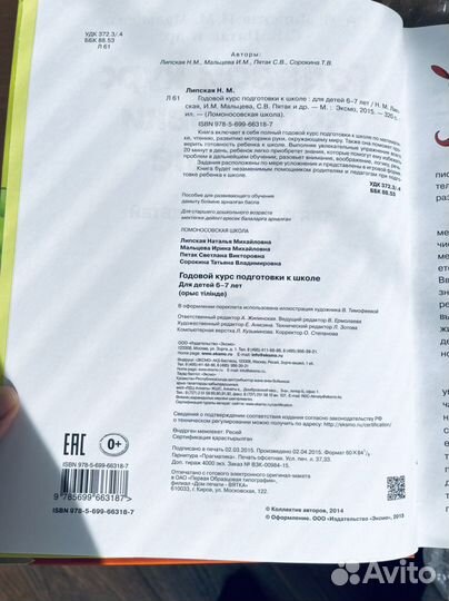 Годовой курс подготовки к школе (новая)