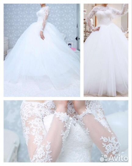 Свадебное платье пышное
