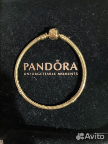 Золотой браслет pandora